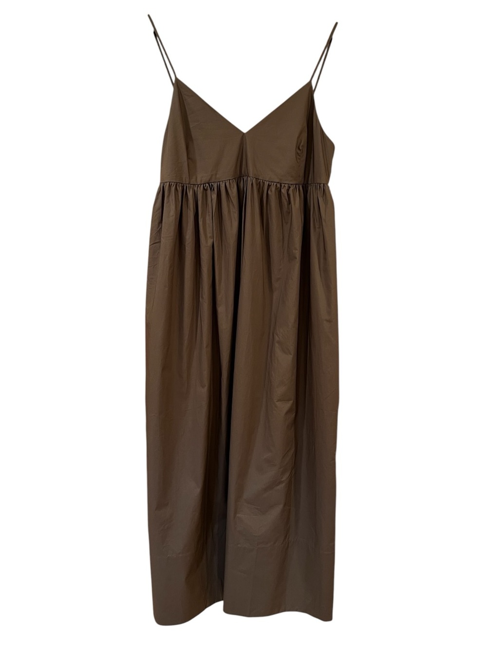 Jenni Kayne Cove Maxi Dress Olive Green Size XS NWT Cotton Poplin Contemporary
